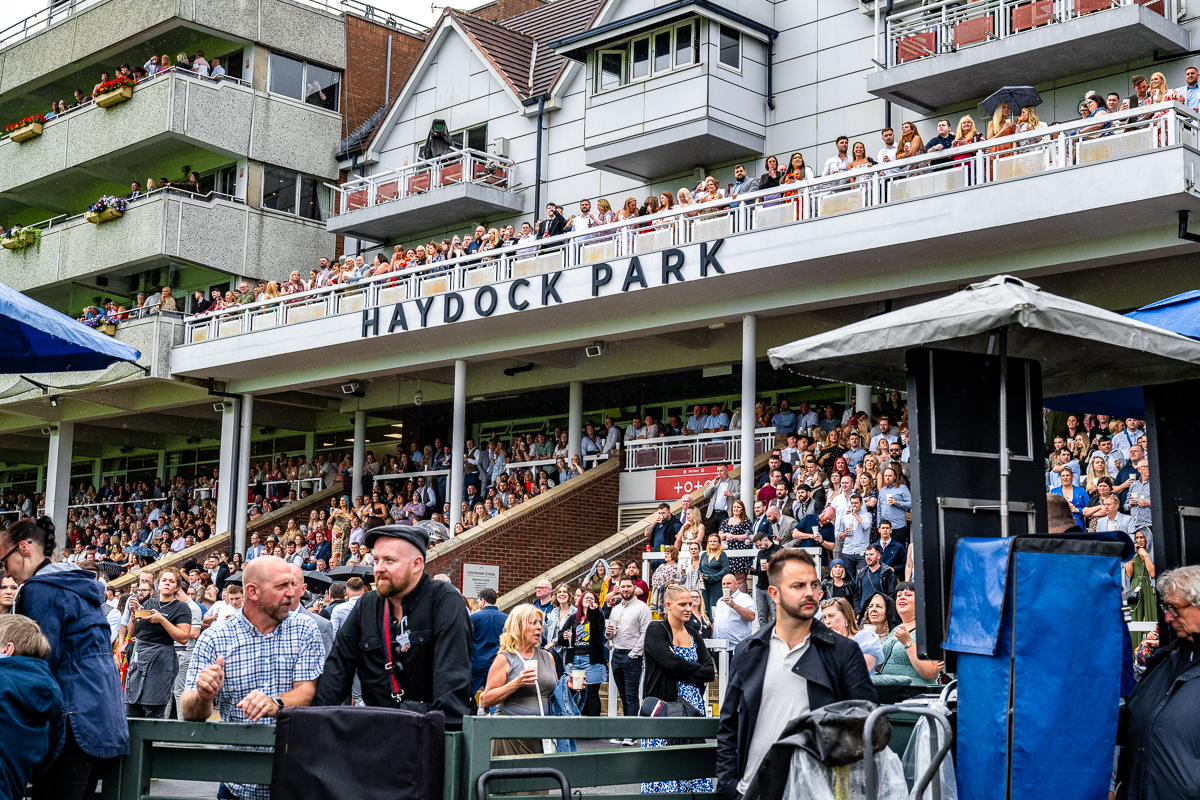 People enjoy Haydock Park at a live music event this summer. Picture: Mark Ellis